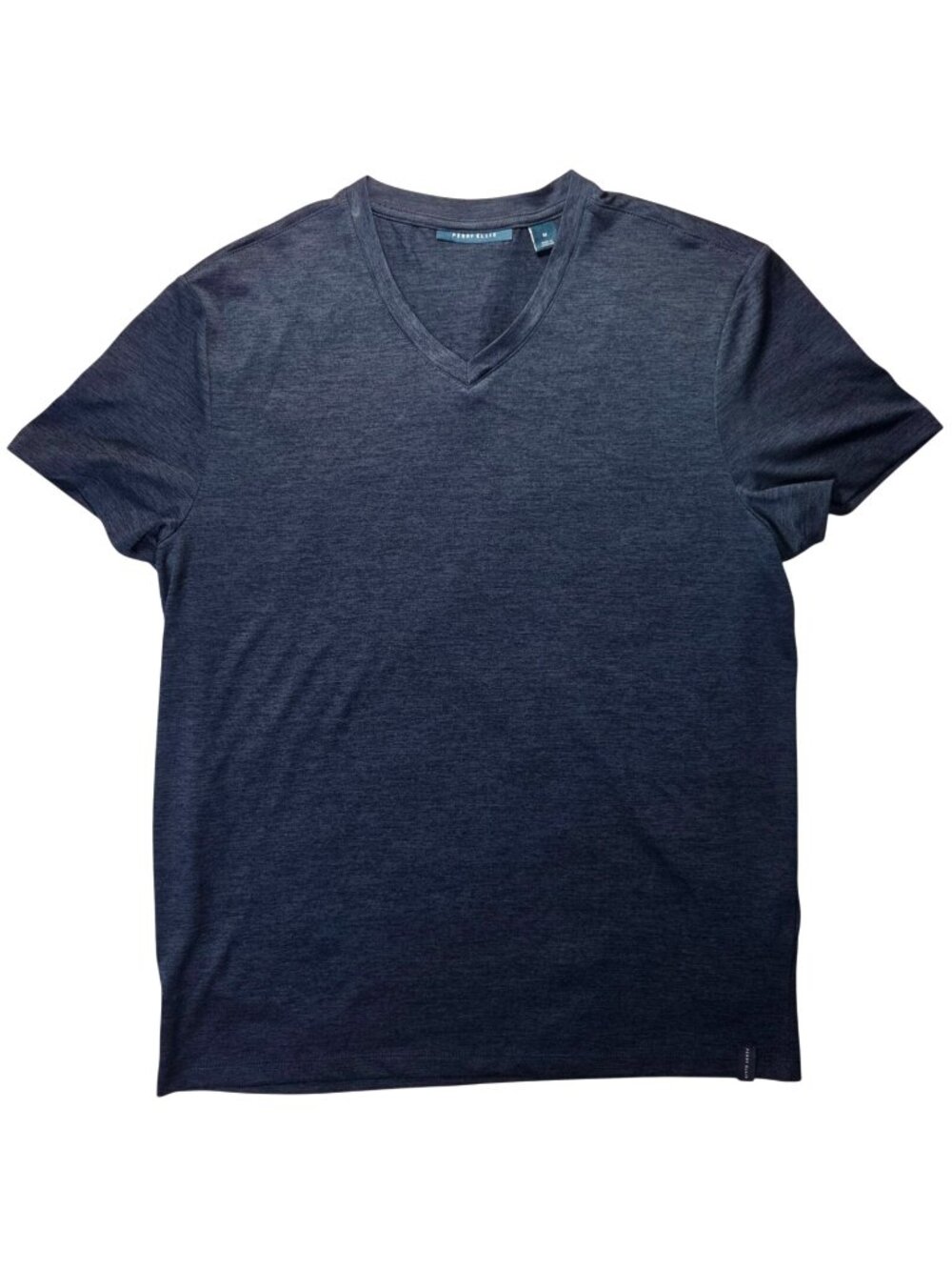 Perry Ellis Men's Navy Blue V-Neck T-Shirt Size M